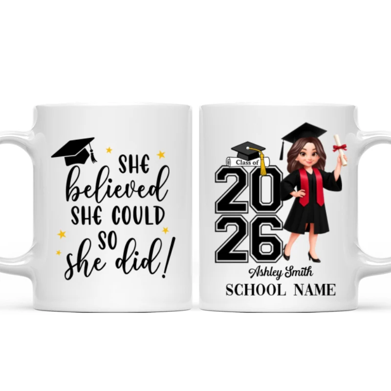Class Of 2026 2027 Keepsake - Personalized Mug - Graduation Gift For Graduates, Daughter - Image 11