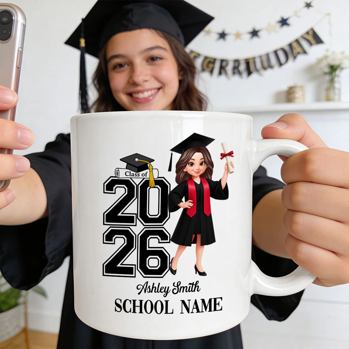 Class Of 2026 2027 Keepsake - Personalized Mug - Graduation Gift For Graduates, Daughter - Image 4