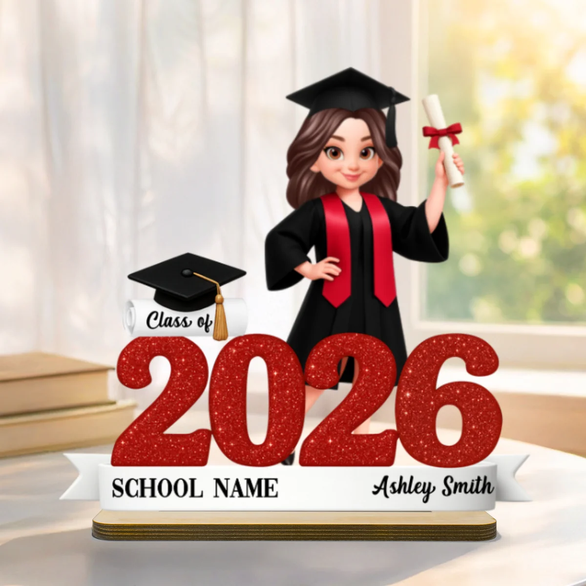 Class Of 2026 3D Effect Senior - Personalized 2-Layered Wooden Plaque - Graduation Gift For Seniors, Daughter, Son, Grandkids - Image 8
