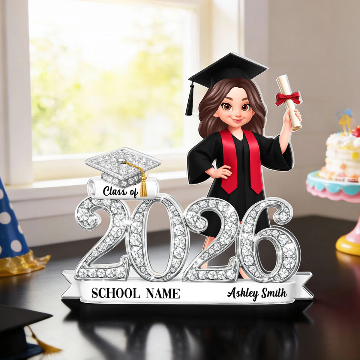 Class of 2026 Graduation Gift - Personalized Acrylic Block Plaque - Sentimental Gift for Seniors, Daughter, Son, Grandkids - Image 3