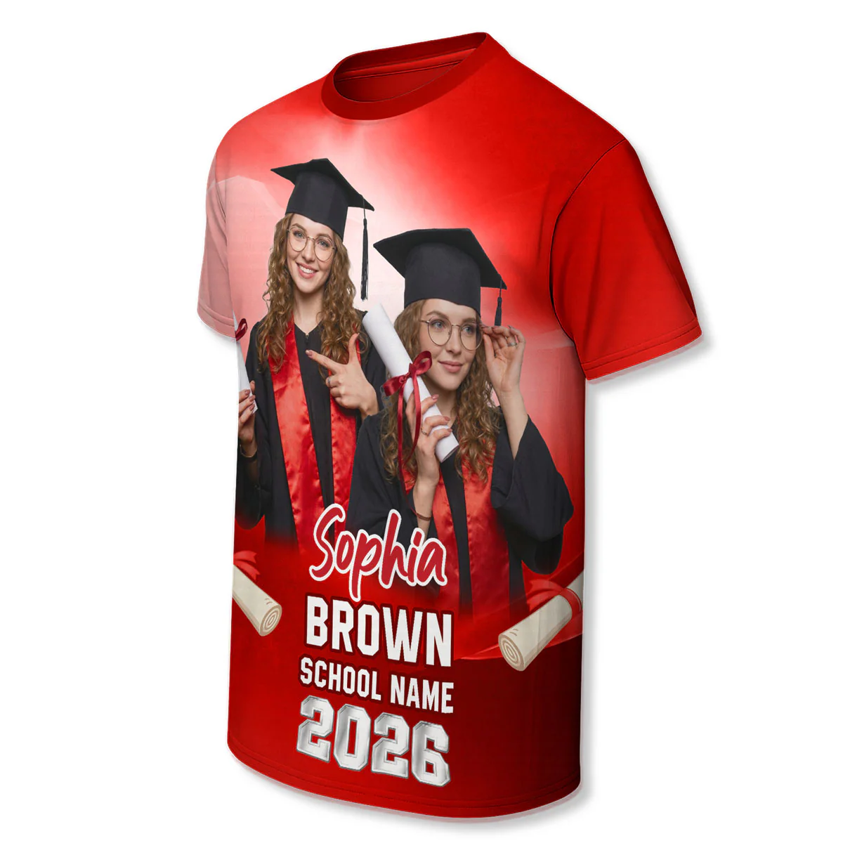 Class Of A 2026 2027 2028 2029 Graduate Custom Photo - Personalized Shirt - Family Matching Graduation Shirt, Graduation Party Gift, Senior Class of 2026 - Image 11