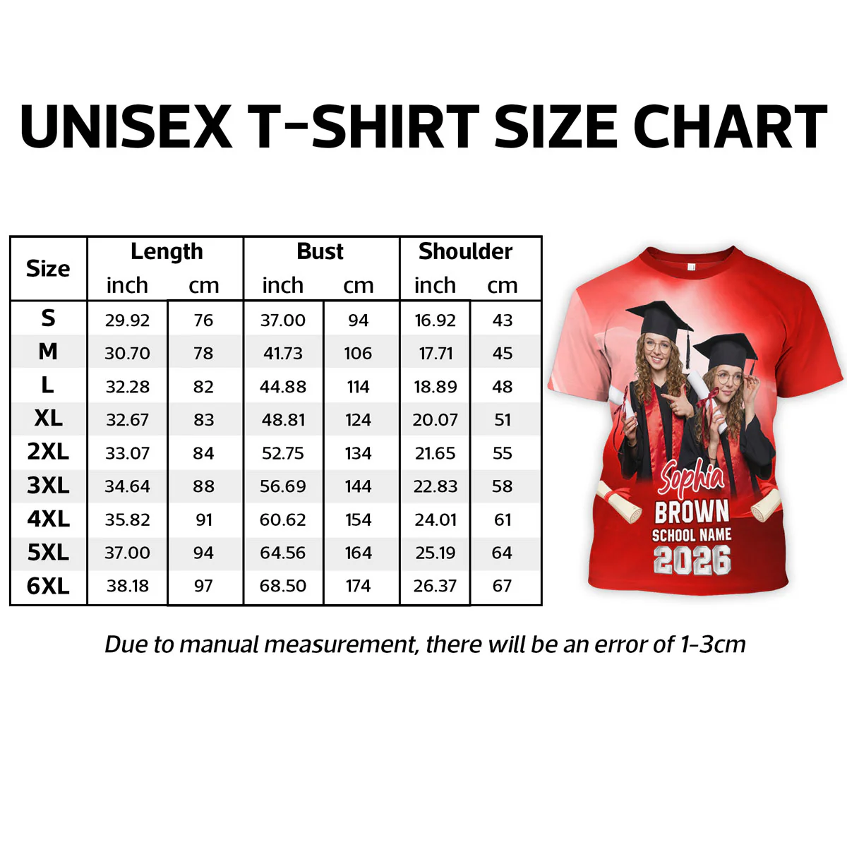 Class Of A 2026 2027 2028 2029 Graduate Custom Photo - Personalized Shirt - Family Matching Graduation Shirt, Graduation Party Gift, Senior Class of 2026 - Image 5