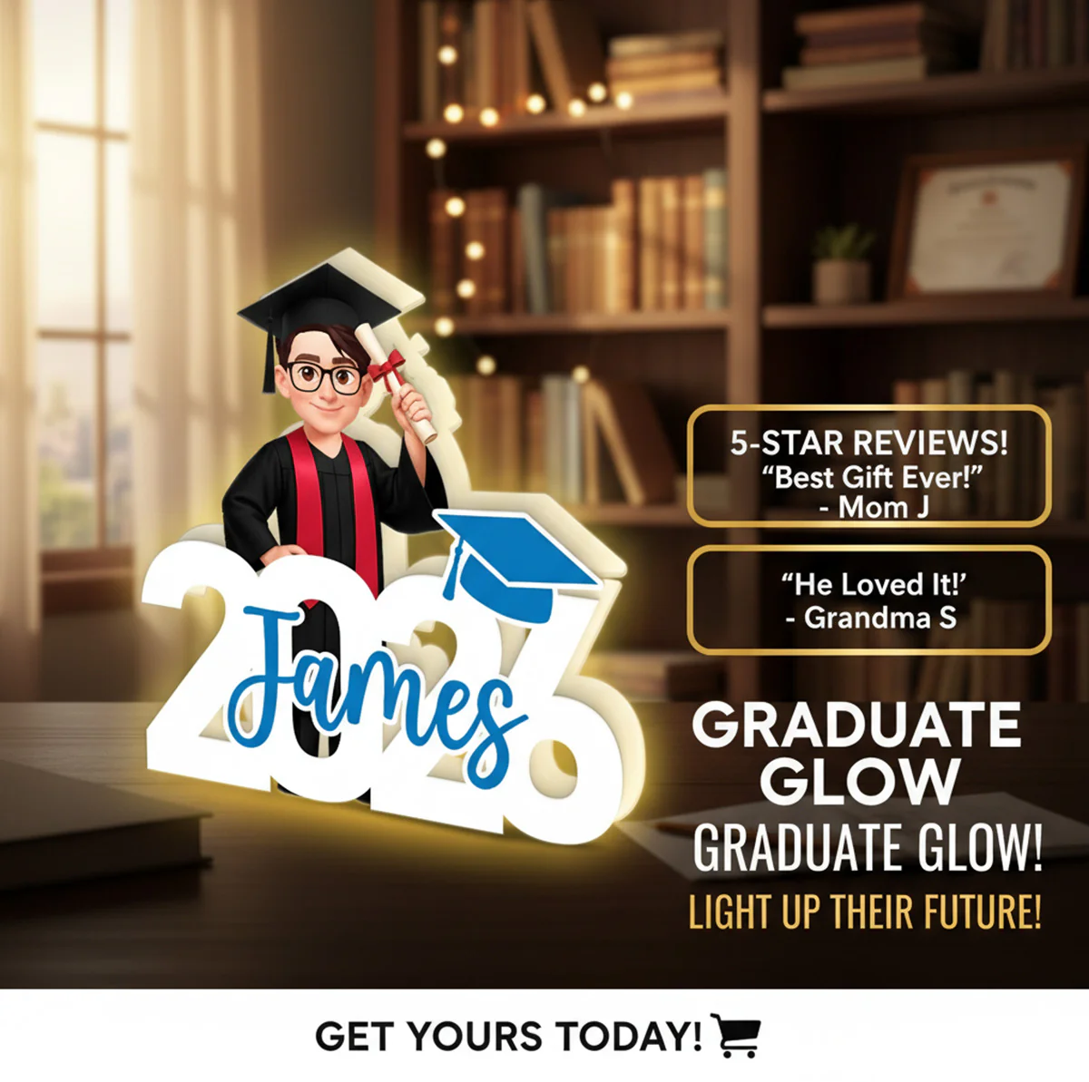 Class Of Graduation Senior - Personalized Light Box - Gift For Graduation Day, Graduation Gift, Keepsake - Image 4
