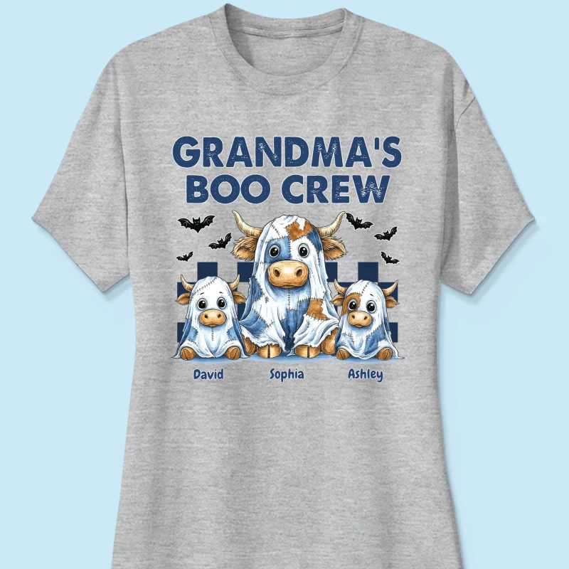 Grandma's Boo Crew Highland Cow Personalized Sweatshirt, Cozy Fall Vibe Sweatshirt - Image 22