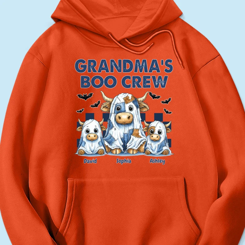 Grandma's Boo Crew Highland Cow Personalized Sweatshirt, Cozy Fall Vibe Sweatshirt - Image 23