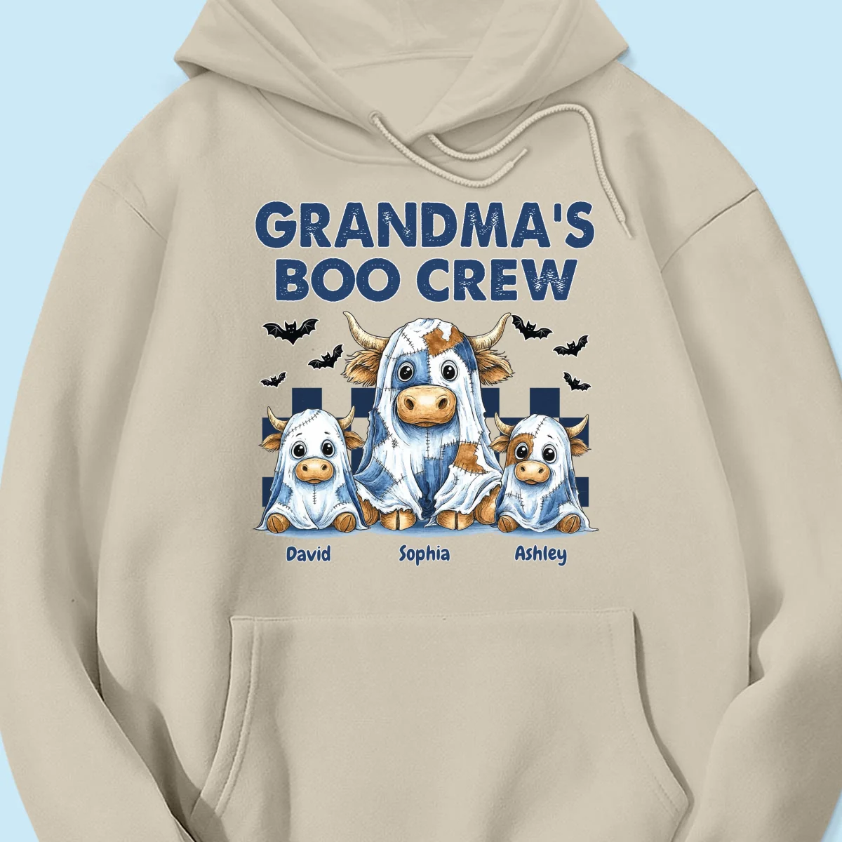 Grandma's Boo Crew Highland Cow Personalized Sweatshirt, Cozy Fall Vibe Sweatshirt - Image 26