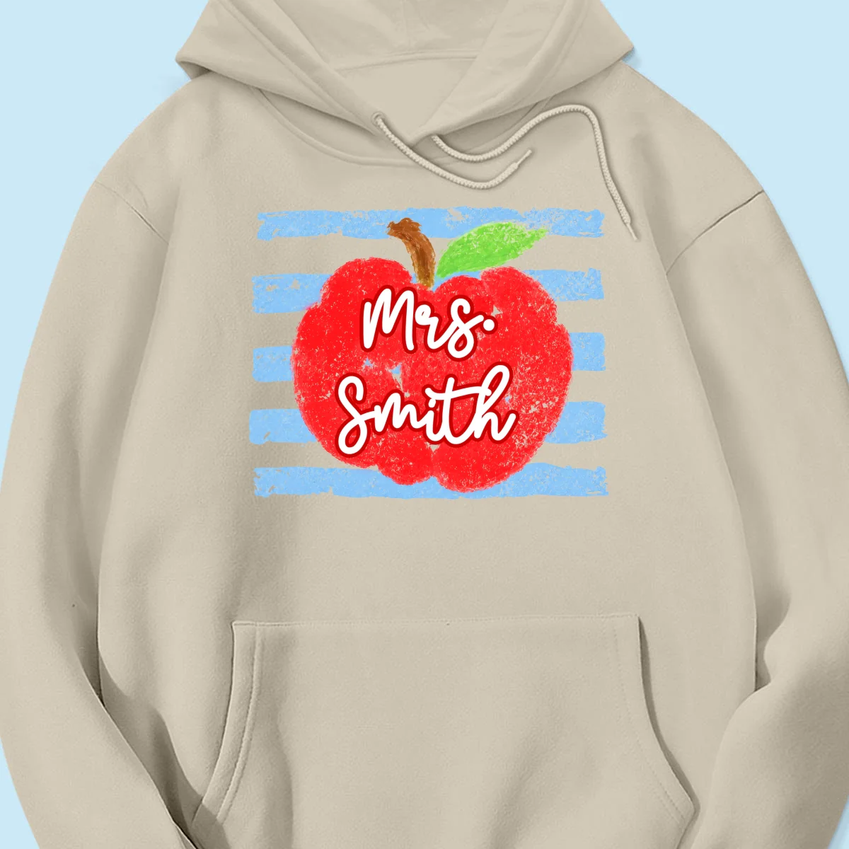 Coastal Apple Pencil Stripes - Personalized Shirt - Back To School Gift For Teacher - Image 25