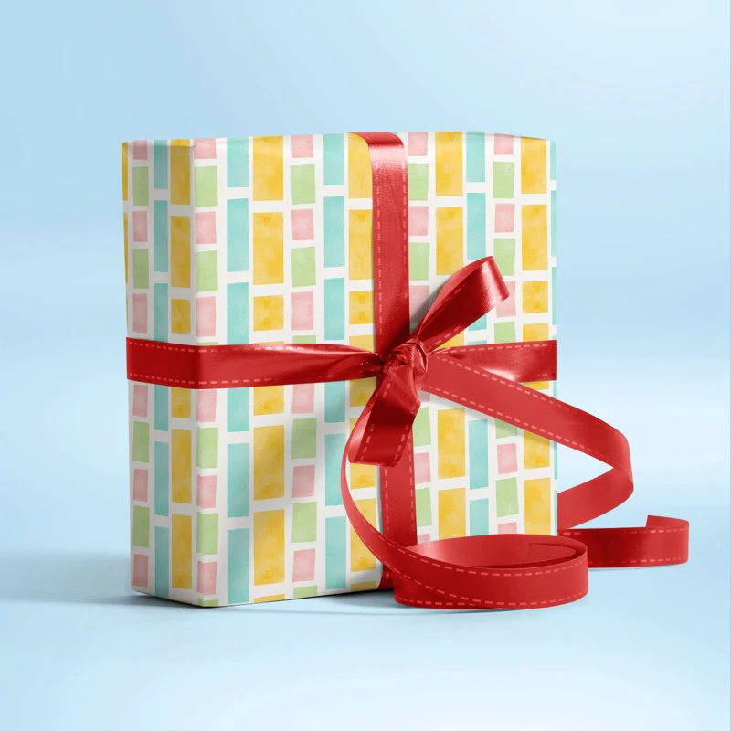 Colorful Cubes Gift Wrapping Paper - Image 3