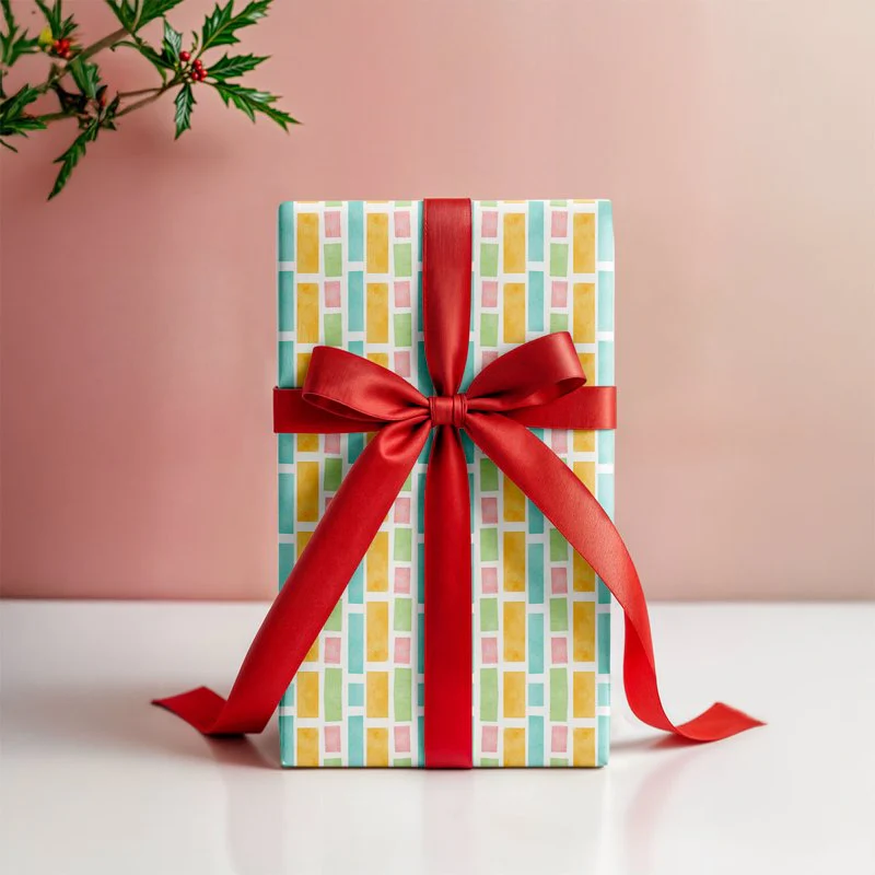 Colorful Cubes Gift Wrapping Paper - Image 4