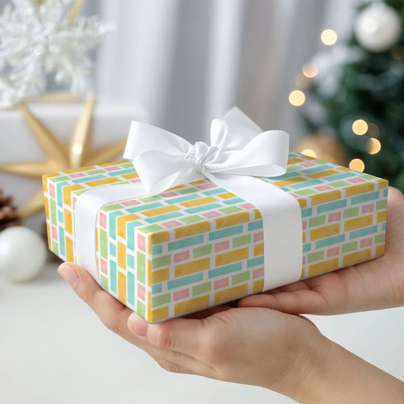 Colorful Cubes Gift Wrapping Paper - Image 5