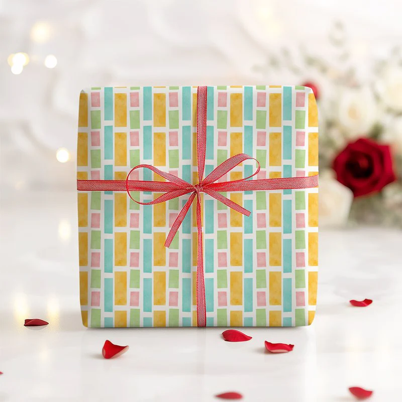 Colorful Cubes Gift Wrapping Paper - Image 6