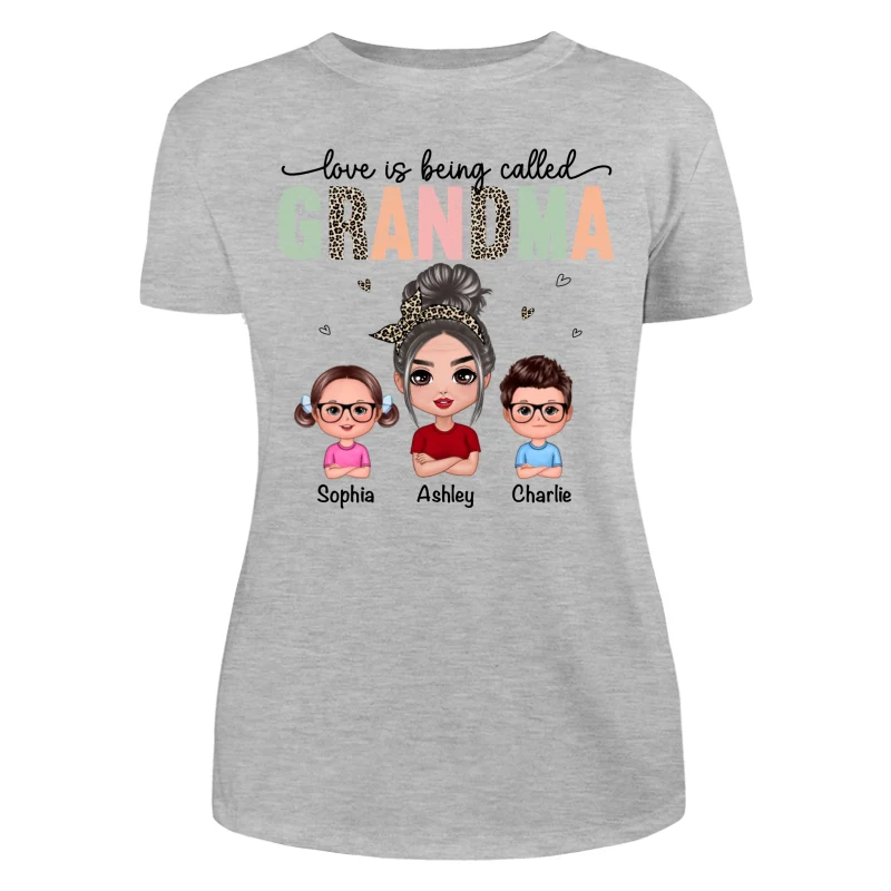 Colorful Leopard Love Is Being Called Grandma Personalized Shirt - Image 10