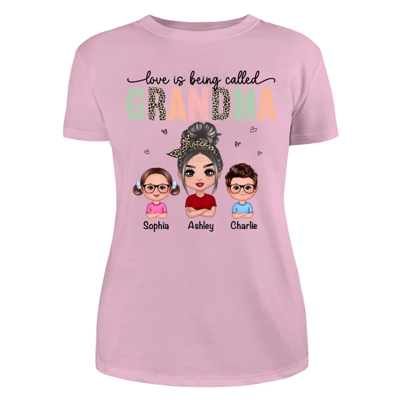 Colorful Leopard Love Is Being Called Grandma Personalized Shirt - Image 11