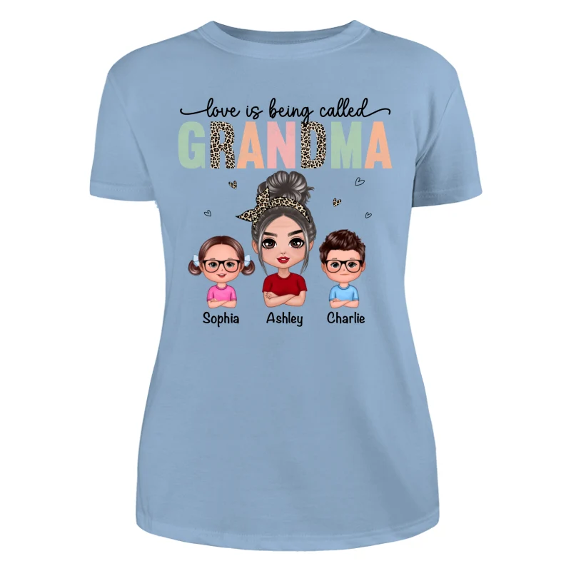 Colorful Leopard Love Is Being Called Grandma Personalized Shirt - Image 12