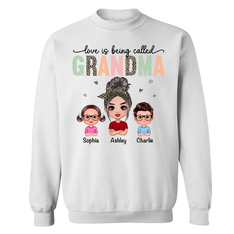 Colorful Leopard Love Is Being Called Grandma Personalized Shirt - Image 17