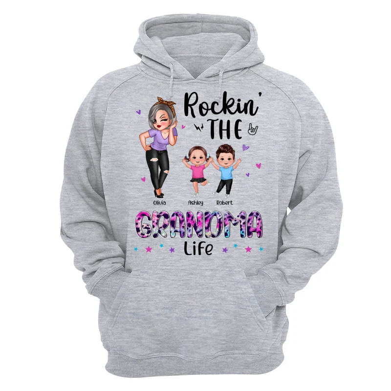 Colorful Leopard Rockin‘ Grandma Life Personalized Shirt - Image 14