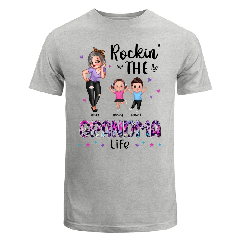 Colorful Leopard Rockin‘ Grandma Life Personalized Shirt - Image 6