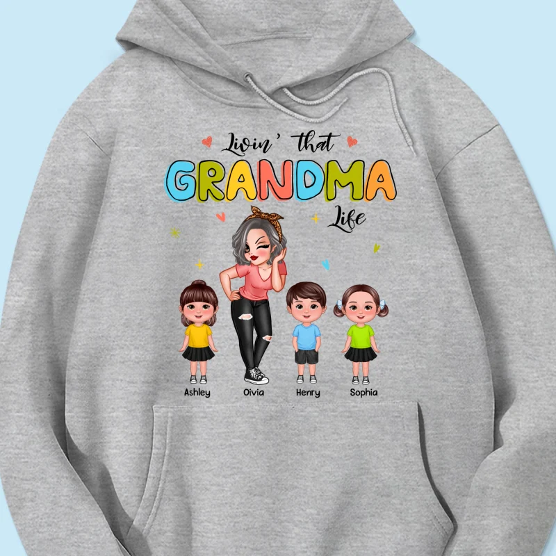 Colorful Livin‘ That Grandma Life Gift For Grandma Personalized Shirt - Image 17