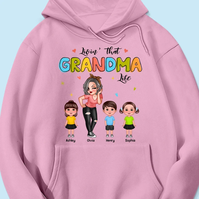 Colorful Livin‘ That Grandma Life Gift For Grandma Personalized Shirt - Image 18