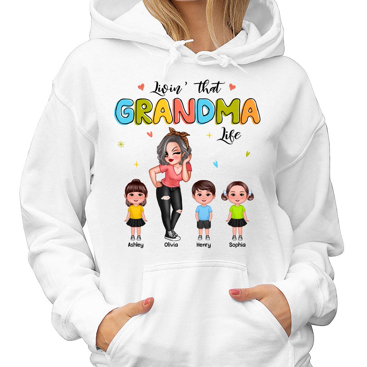 Colorful Livin‘ That Grandma Life Gift For Grandma Personalized Shirt - Image 4