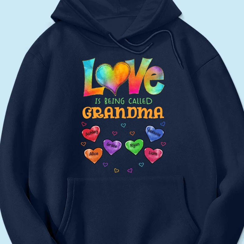 Colorful Pattern Love Is Being Call Grandma Personalized Shirt - Image 14