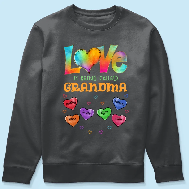 Colorful Pattern Love Is Being Call Grandma Personalized Shirt - Image 18