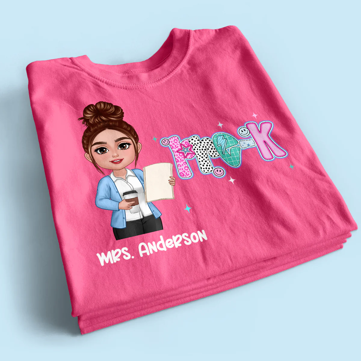 Colorful Preppy Style Teacher Custom Grade Personalized Shirt - Image 5