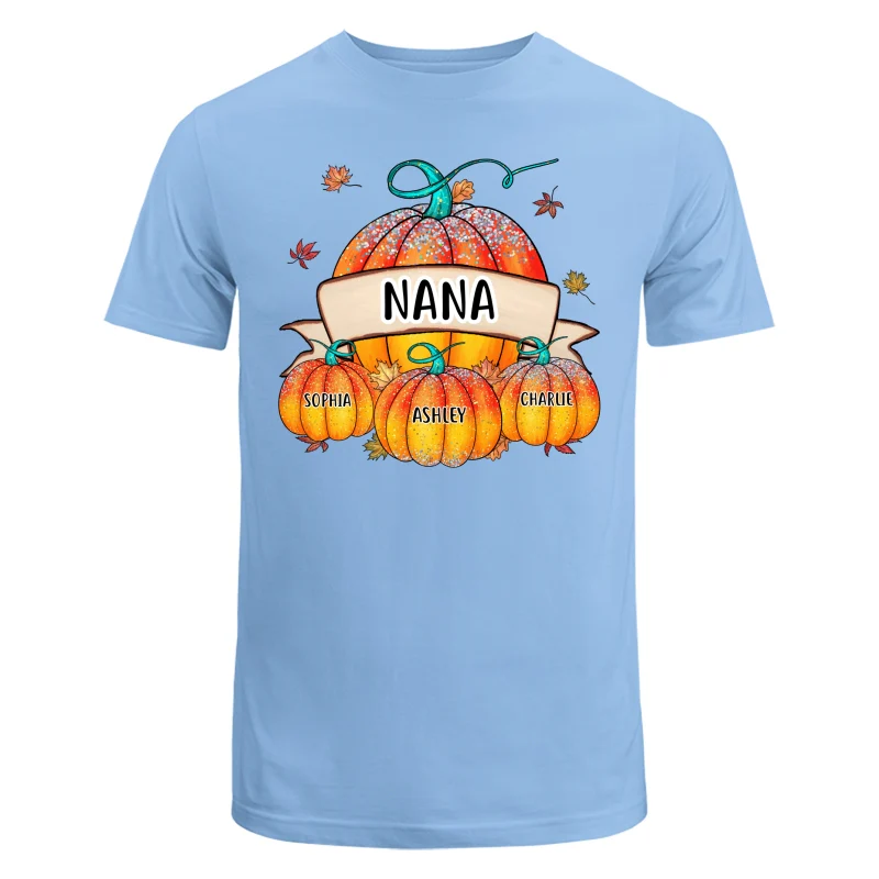 Colorful Pumpkins Grandma Mom Kids Fall Season Personalized Shirt - Image 8