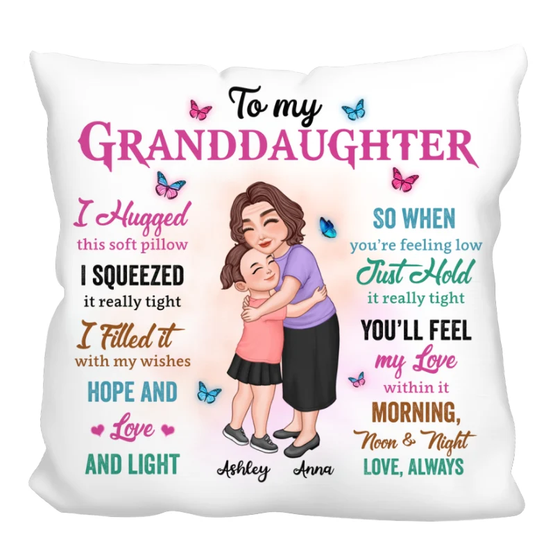 Colorful To My Granddaughter Grandson Gift For Grandchildren Personalized Pillow - Image 6