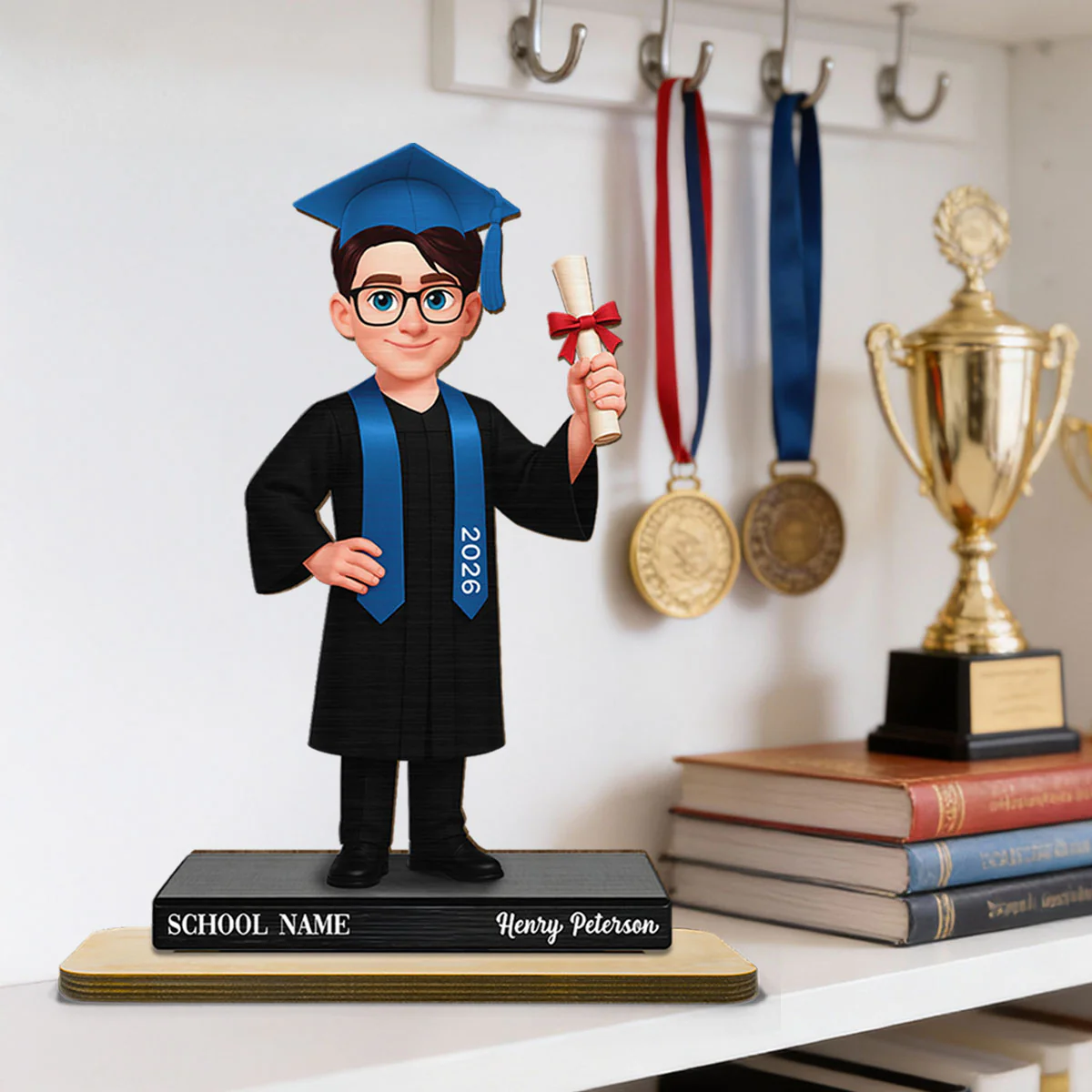 Congrats Graduation Senior - Personalized 2-Layered Wooden Plaque - Gift For Graduation Day, Graduation Gift, Keepsake - Image 9