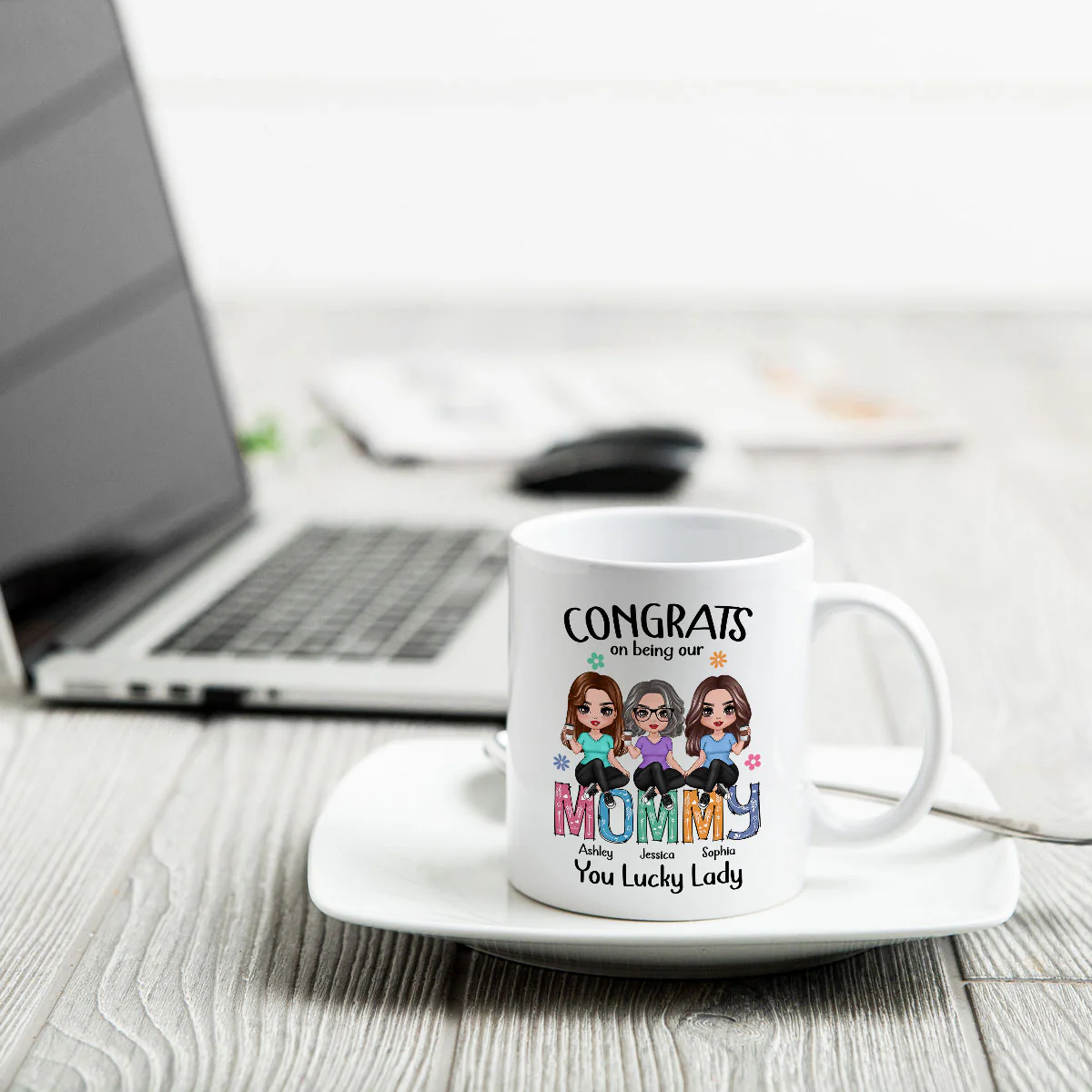 Congrats On Being My Mom Personalized Mug - Image 4