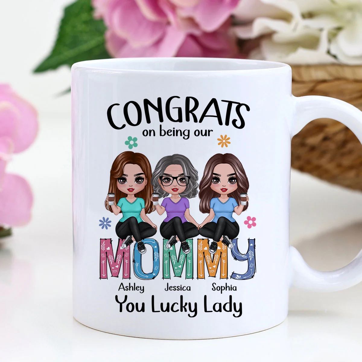 Congrats On Being My Mom Personalized Mug - Image 5
