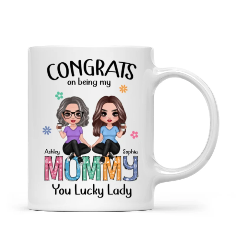 Congrats On Being My Mom Personalized Mug - Image 7