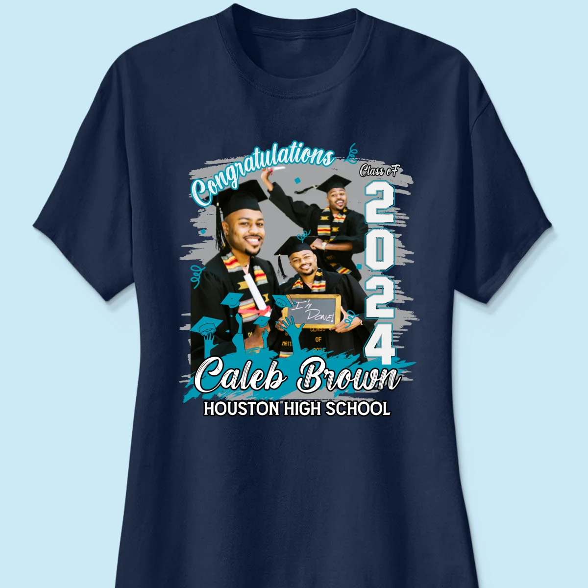 Congratulations Grad 2024 Photo Inserted Graduation Gift Personalized Shirt - Image 12