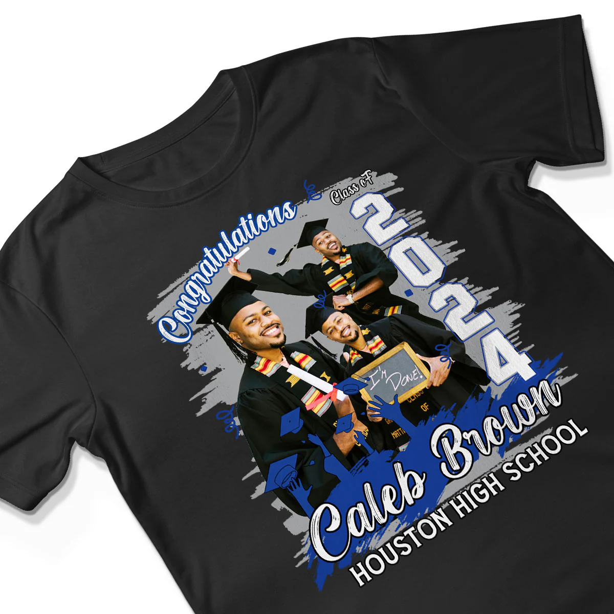 Congratulations Grad 2024 Photo Inserted Graduation Gift Personalized Shirt - Image 3