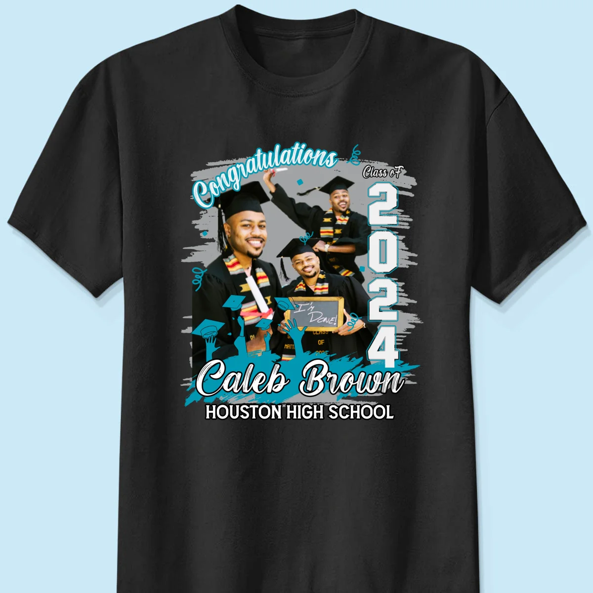 Congratulations Grad 2024 Photo Inserted Graduation Gift Personalized Shirt - Image 7