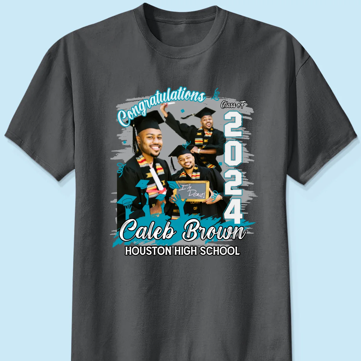 Congratulations Grad 2024 Photo Inserted Graduation Gift Personalized Shirt - Image 9