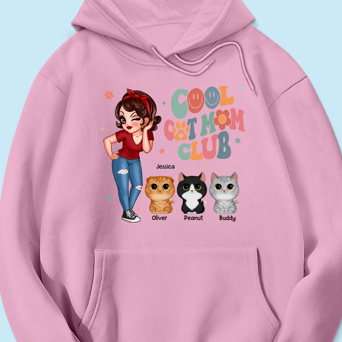 Cool Cat Mom Club Personalized Shirt - Image 16