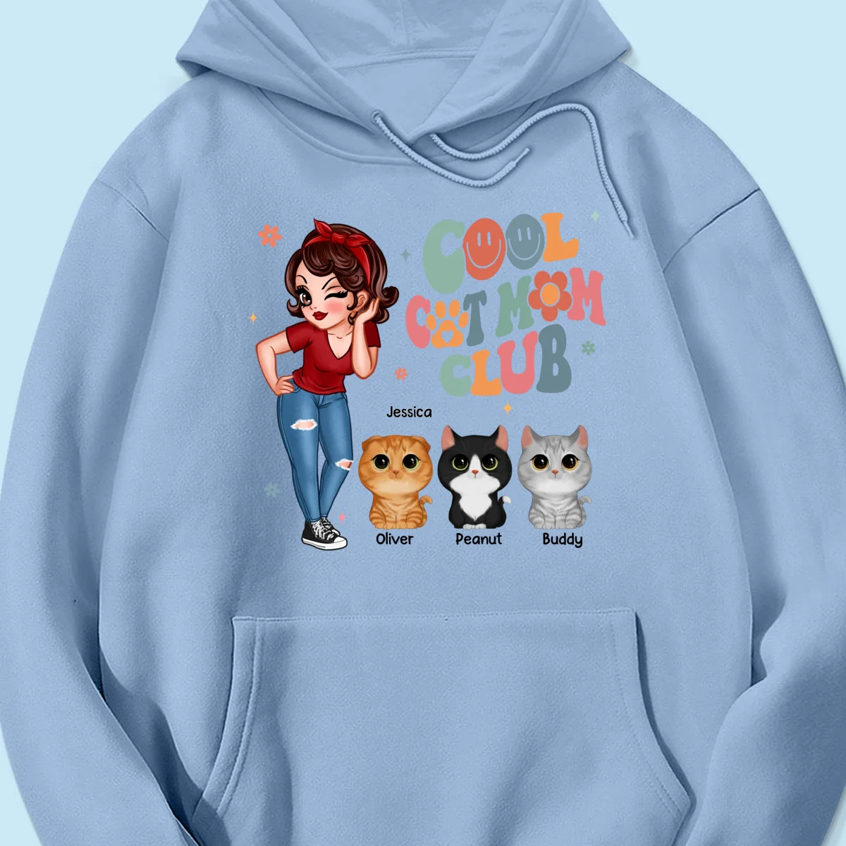 Cool Cat Mom Club Personalized Shirt - Image 17