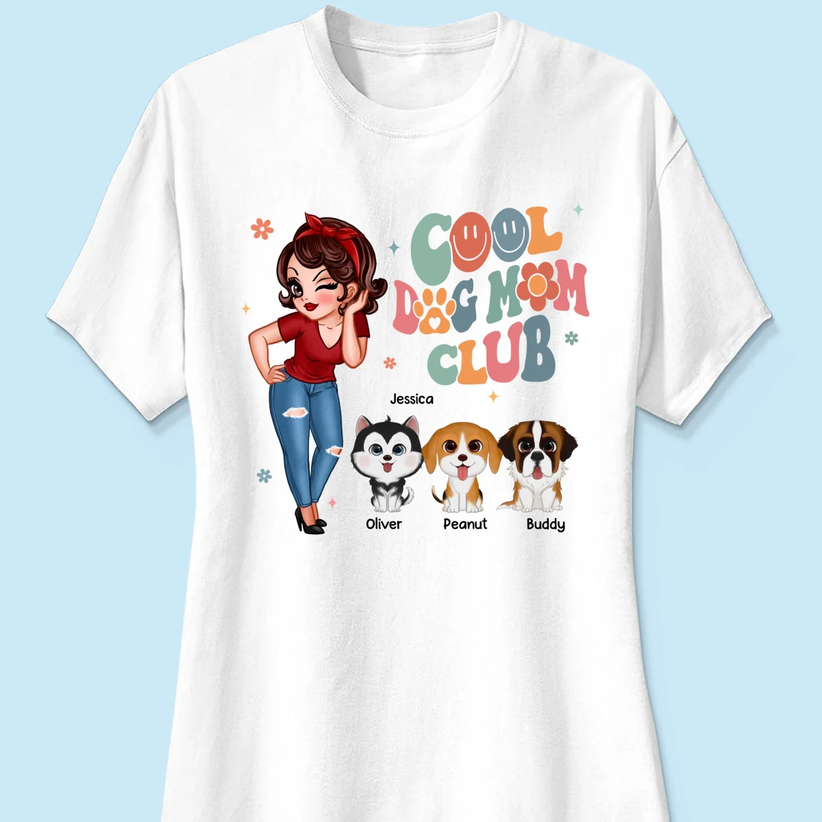 Cool Dog Mom Club Personalized Shirt - Image 11