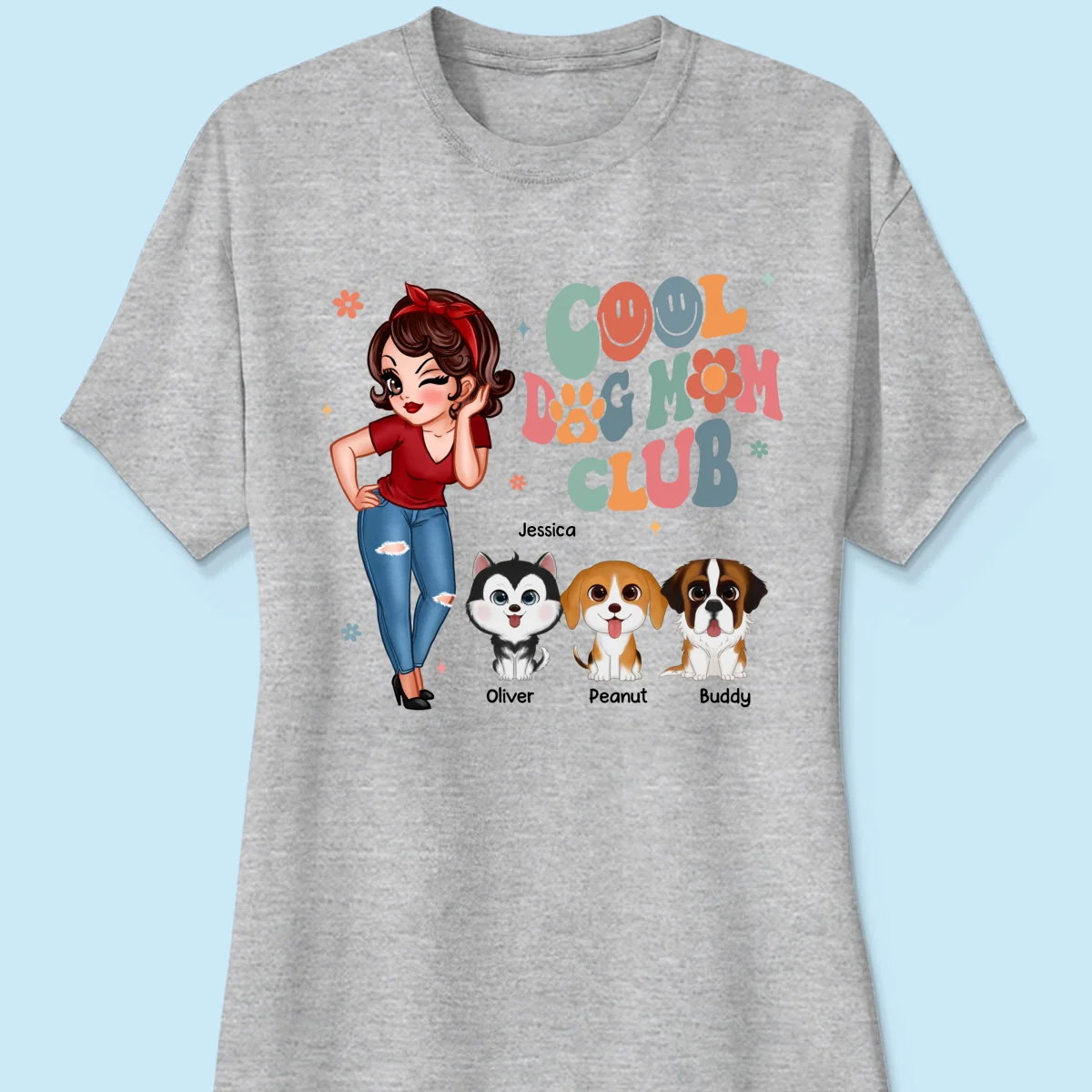Cool Dog Mom Club Personalized Shirt - Image 12