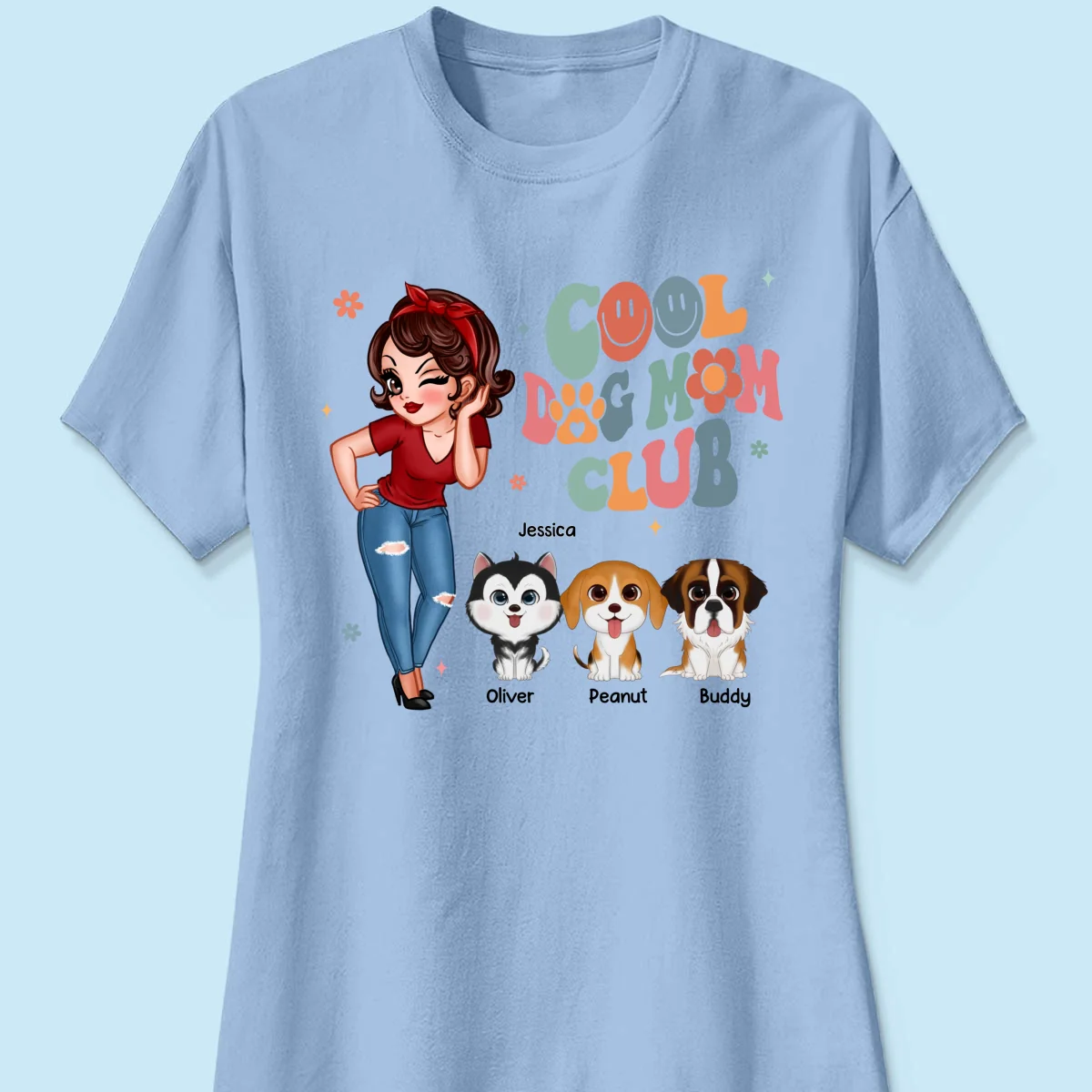 Cool Dog Mom Club Personalized Shirt - Image 14