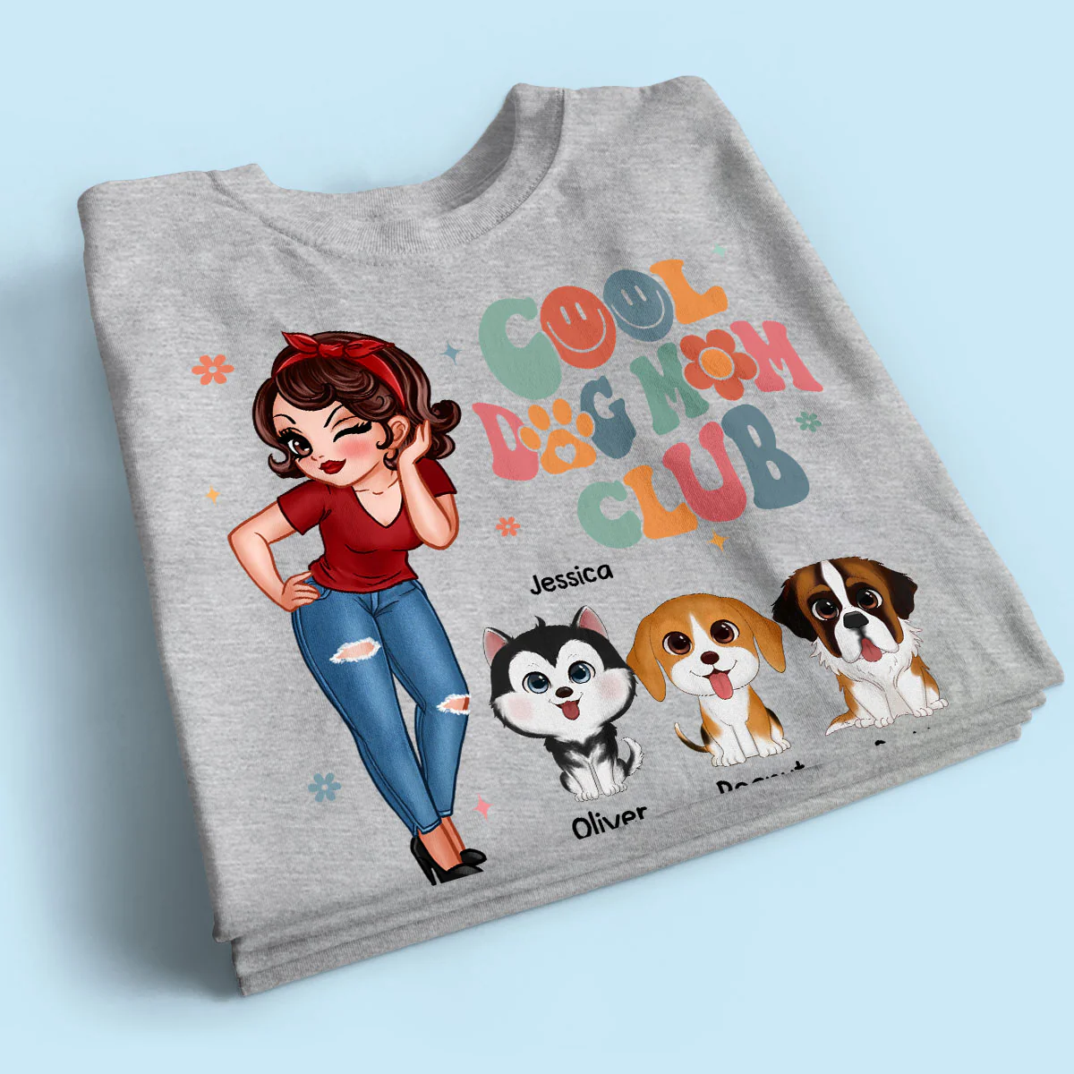 Cool Dog Mom Club Personalized Shirt - Image 2