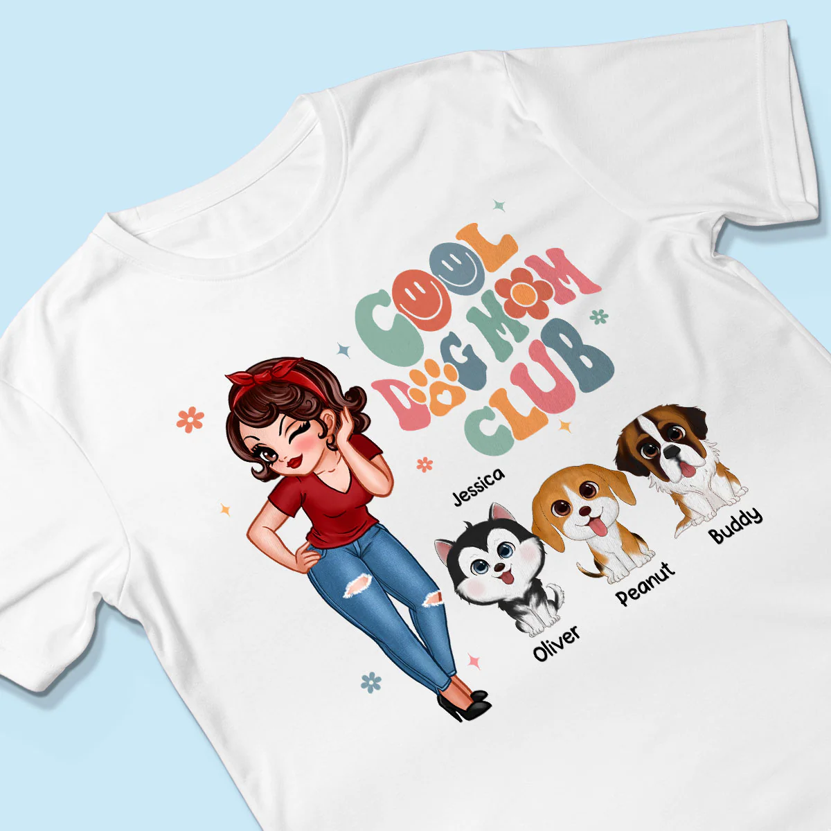 Cool Dog Mom Club Personalized Shirt - Image 3