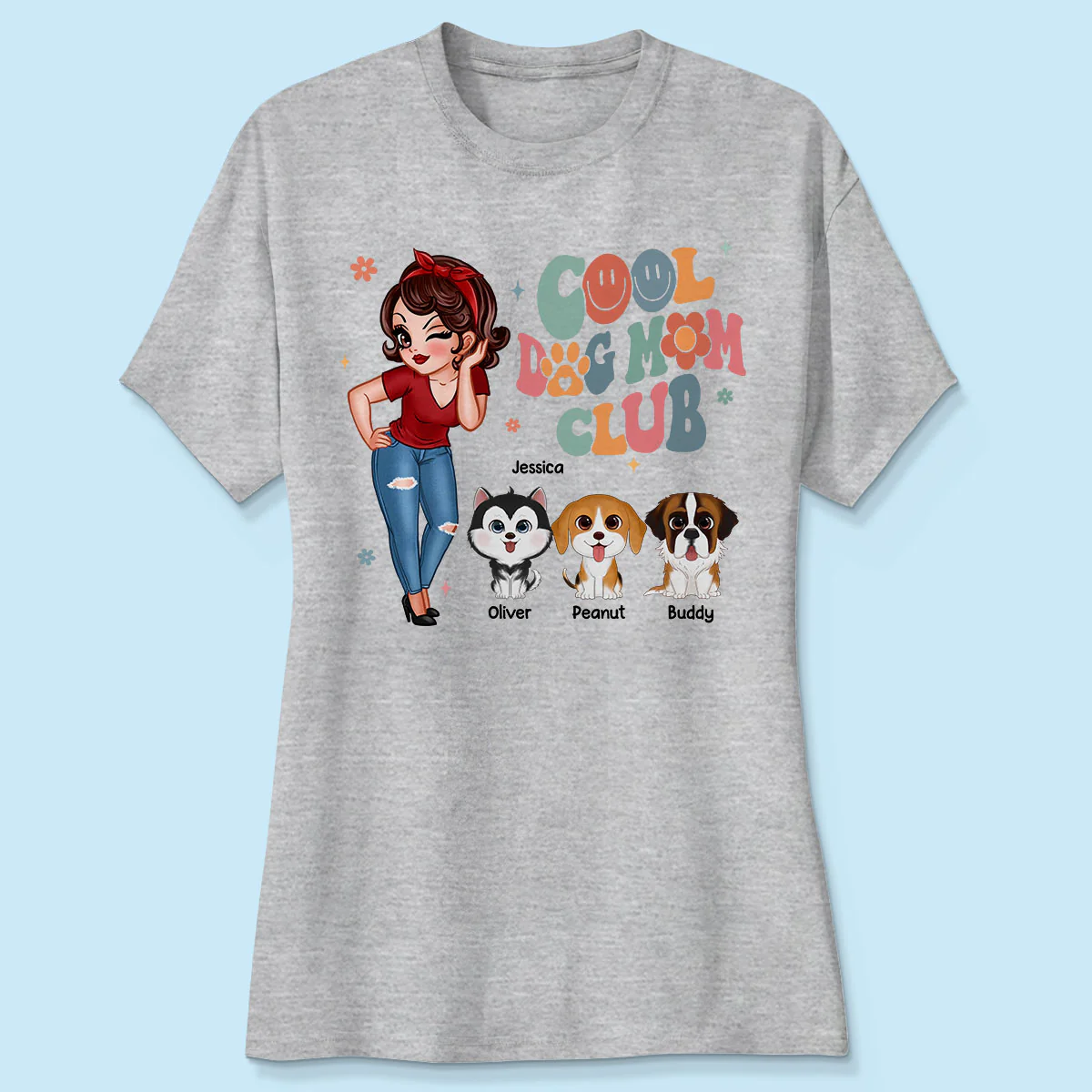 Cool Dog Mom Club Personalized Shirt - Image 4