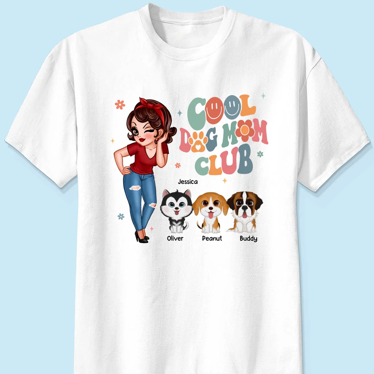 Cool Dog Mom Club Personalized Shirt - Image 7