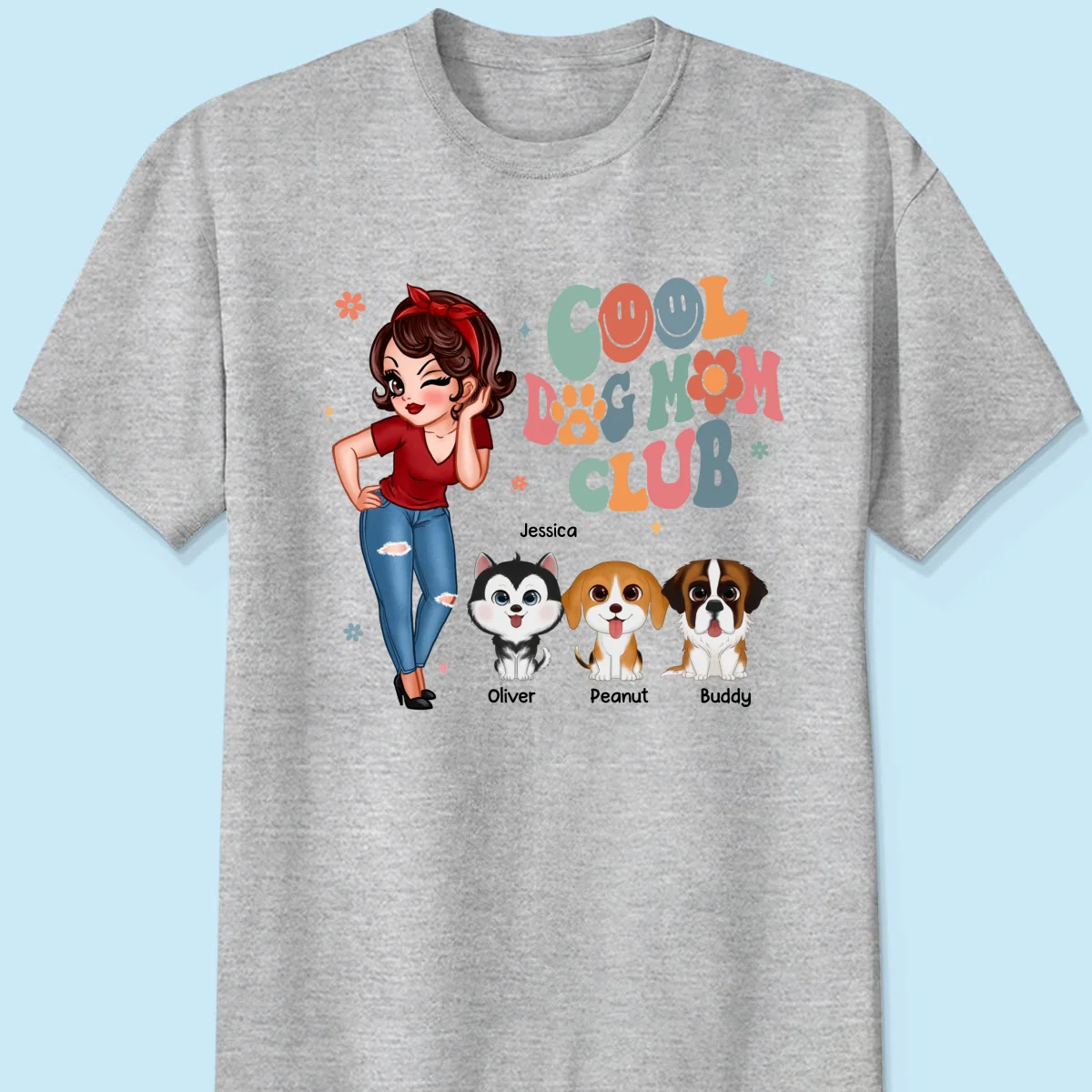 Cool Dog Mom Club Personalized Shirt - Image 8
