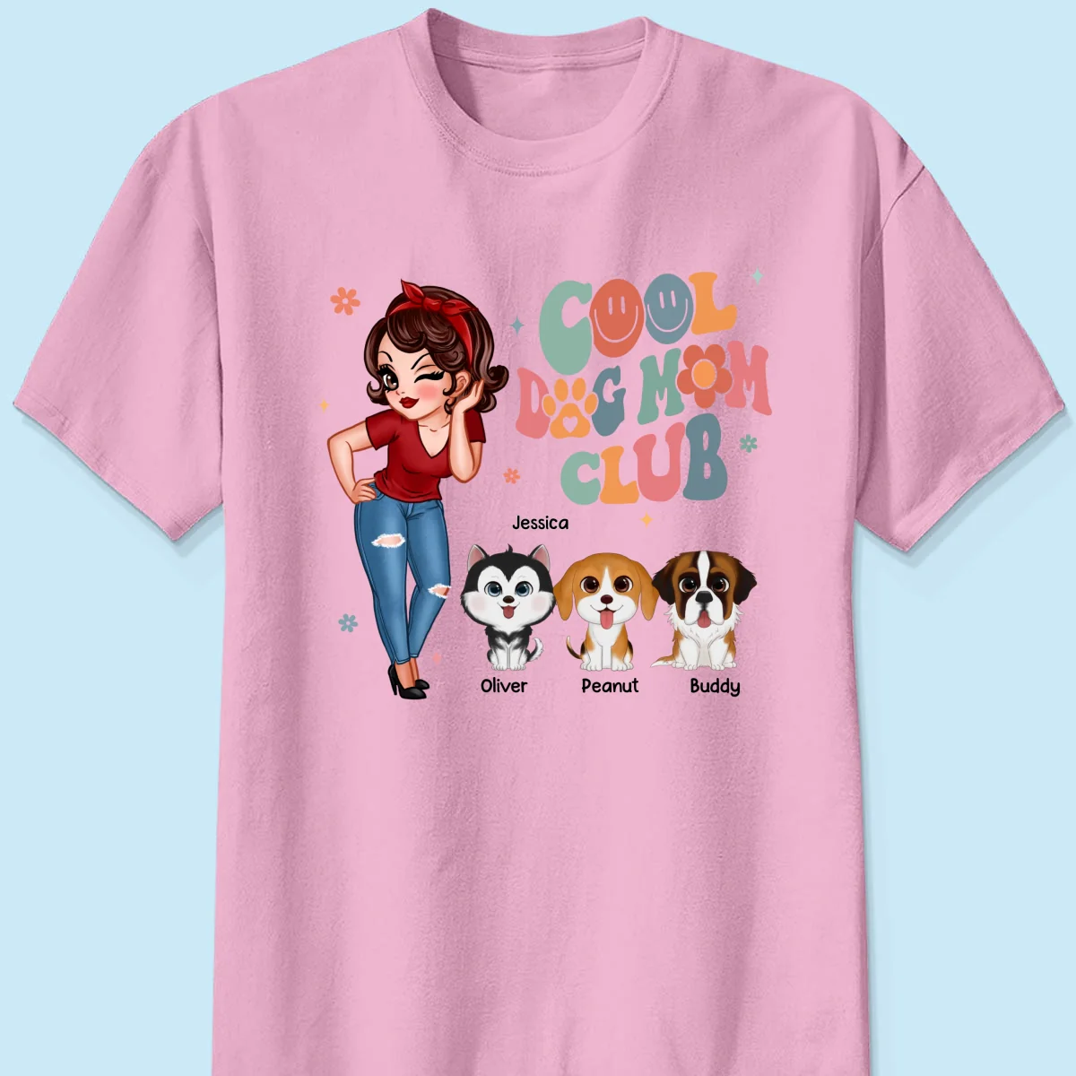 Cool Dog Mom Club Personalized Shirt - Image 9