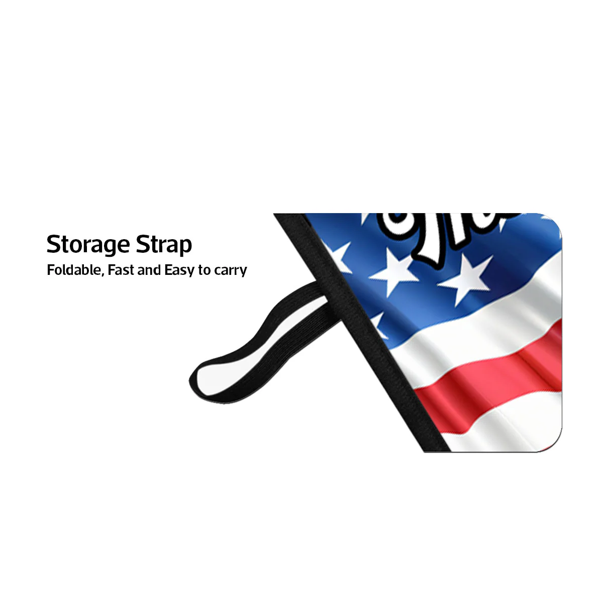 Cool Family 4th Of July Nation Flag Personalized Car Sunshade - Image 6