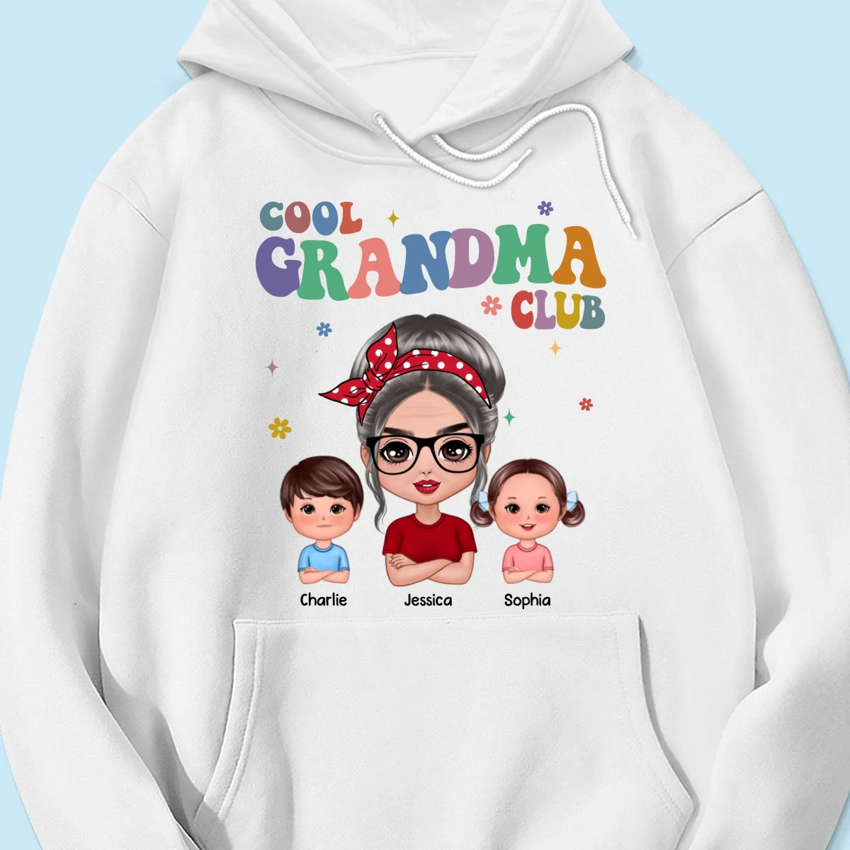 Cool Grandma Club Grandma And Grandkids Personalized Shirt - Image 15